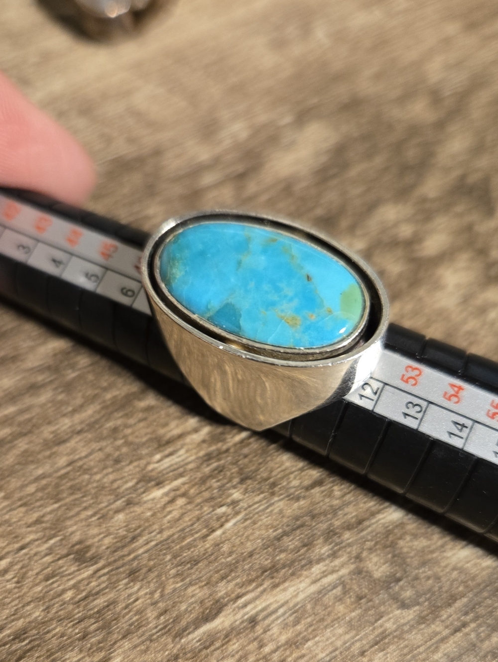 VTG Mine Finds Jay King Sterling Reversible Lapis & Turquoise Shield Ring 12g